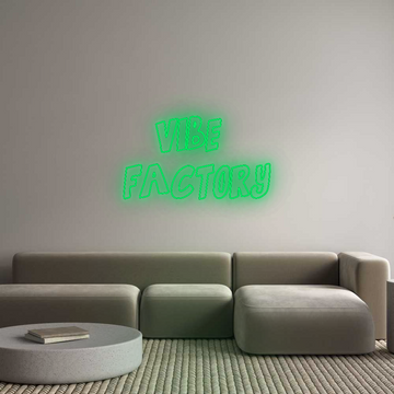 Custom LED Neon Text: Vibe 
Factory