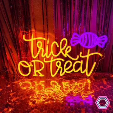 'Trick or Treat 5' LED neon sign