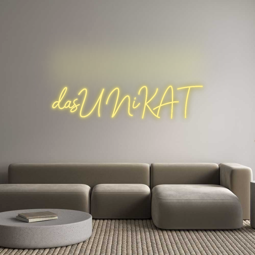 Custom LED Neon Text: dasUNiKAT