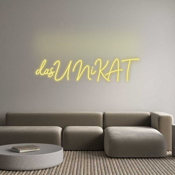 Custom LED Neon Text: dasUNiKAT