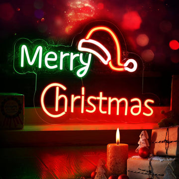 LED-neonbord 'Merry Christmas 2'