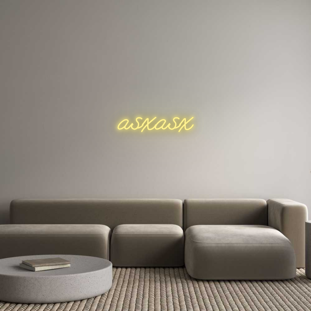 Custom LED Neon Text: asxasx