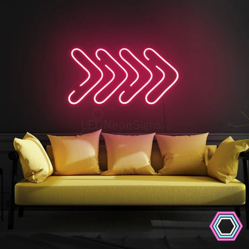 'Arrows' LED neon sign