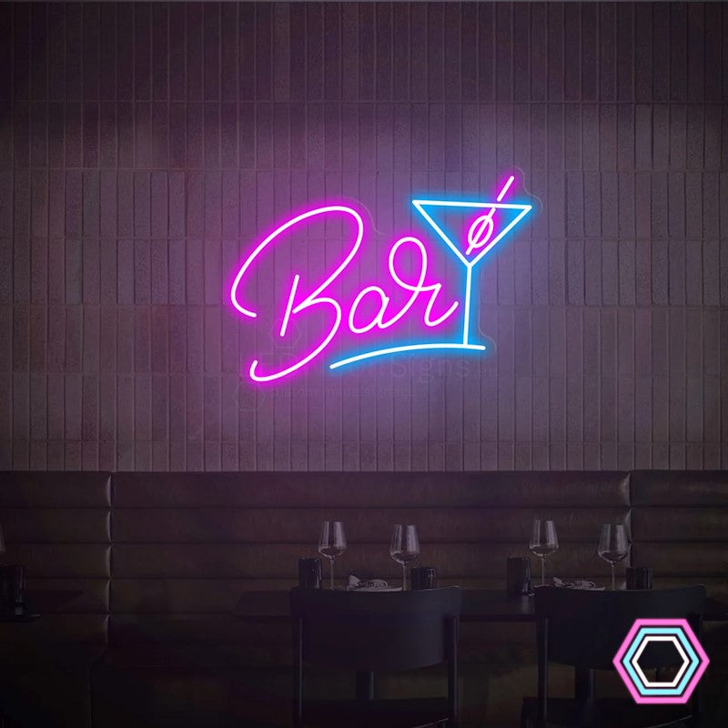 'Bar' LED neon sign