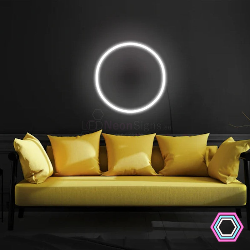 'Circle' LED neon sign