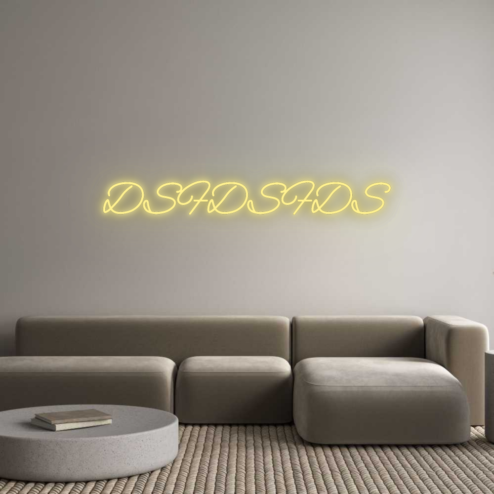 Custom LED Neon Text: DSFDSFDS