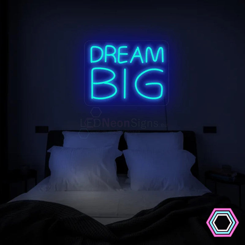 Letrero de neón LED 'DREAM BIG'