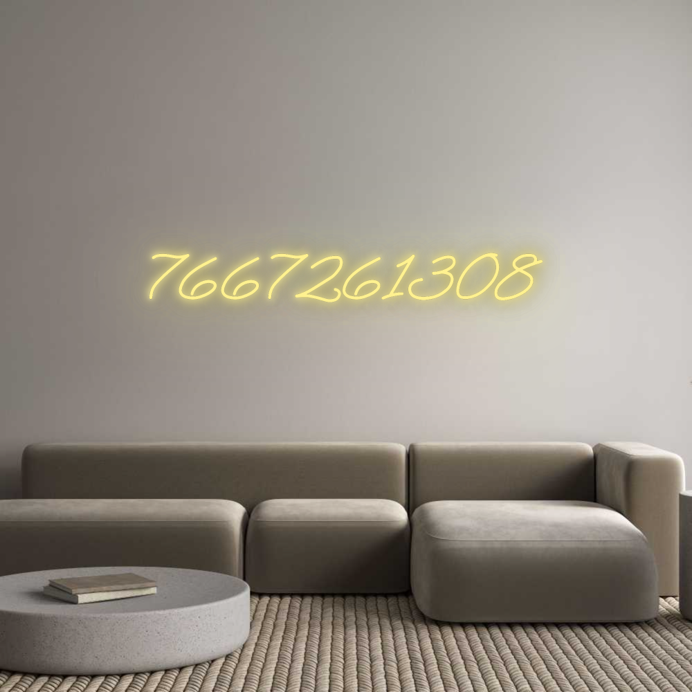 Custom LED Neon Text: 7667261308