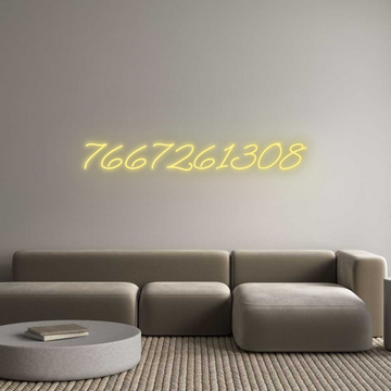 Custom LED Neon Text: 7667261308