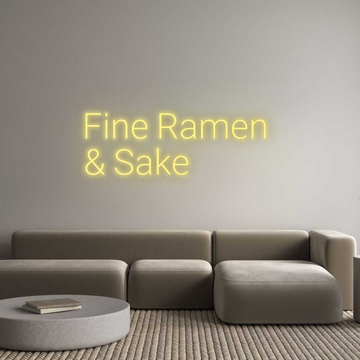 Custom LED Neon Text: Fine Ramen 
...