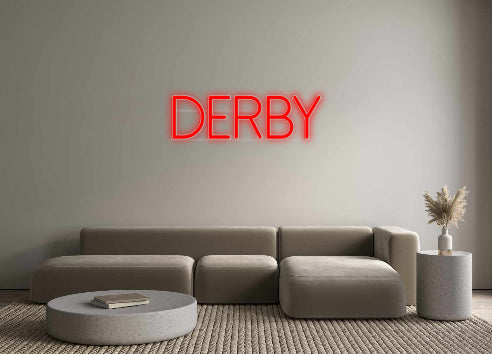 Aangepaste LED-neontekst: Derby