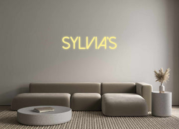 Aangepaste LED-neontekst: SYLVIA'S