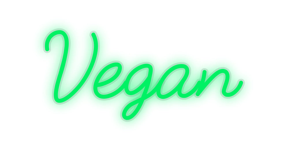 Aangepaste LED-neontekst: Veganistisch