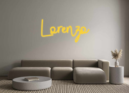 Aangepaste LED-neontekst: Lorenzo