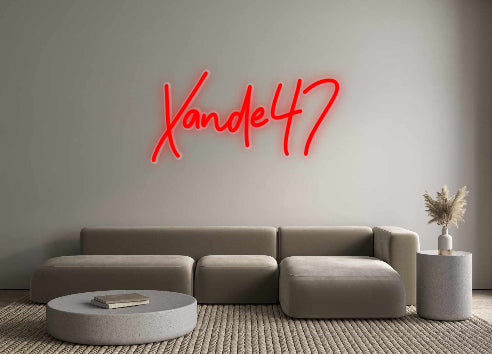 Aangepaste LED-neontekst: Xande47