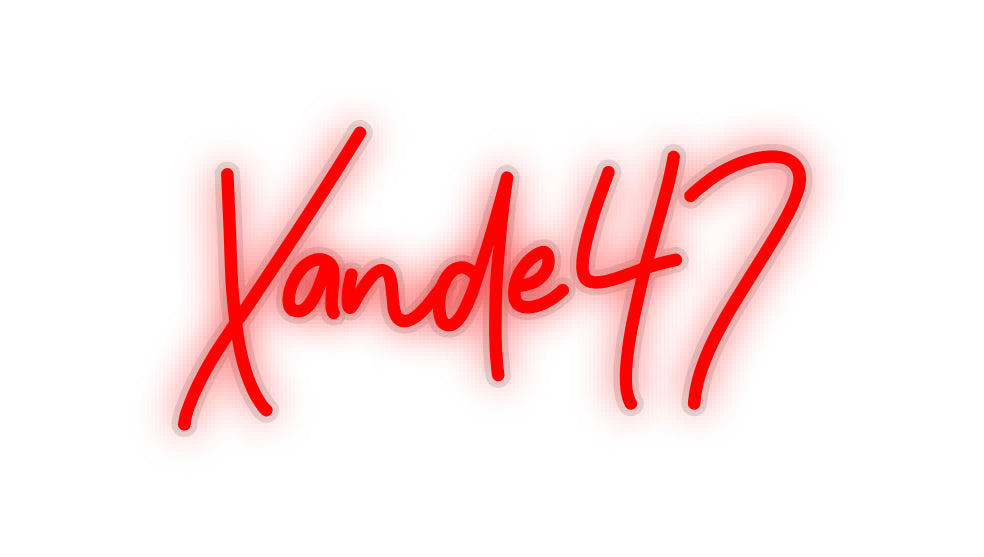 Aangepaste LED-neontekst: Xande47