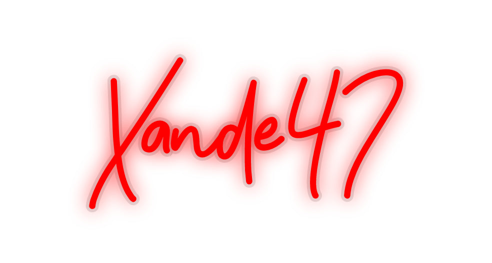 Aangepaste LED-neontekst: Xande47