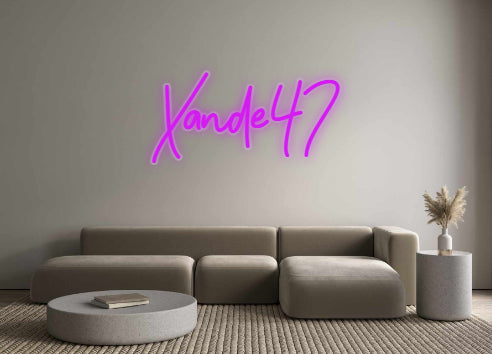 Aangepaste LED-neontekst: Xande47