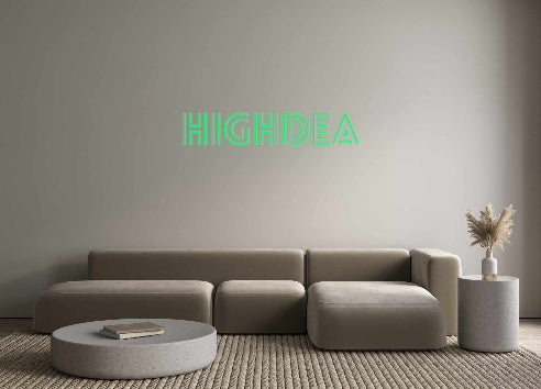 Aangepaste LED-neontekst: Highdea