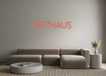 Custom LED Neon Text: RotHaus