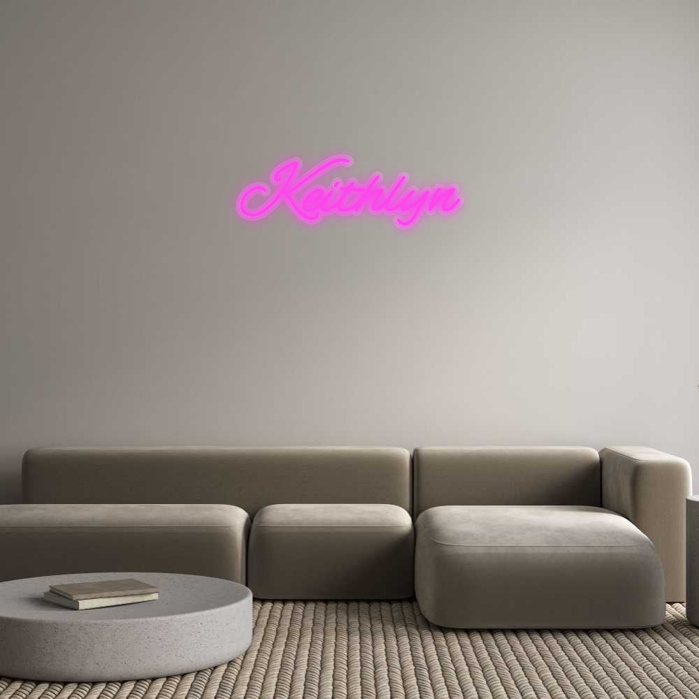 Custom LED Neon Text: Keithlyn