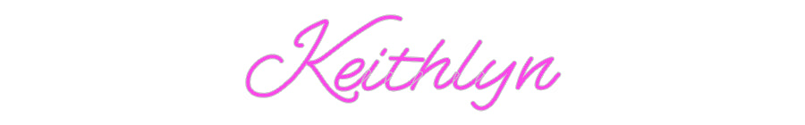 Custom LED Neon Text: Keithlyn