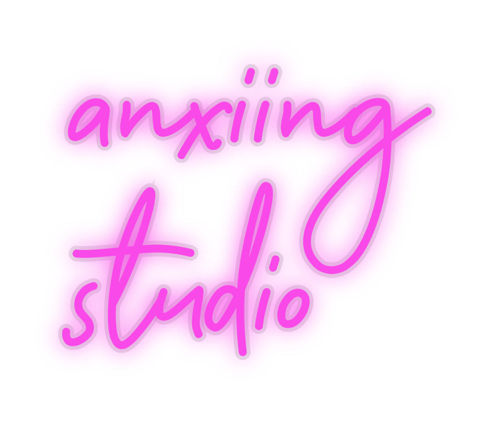 Custom LED Neon Text: anxiing
studio