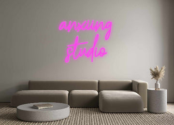 Custom LED Neon Text: anxiing
studio