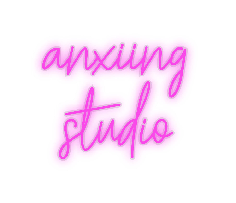 Custom LED Neon Text: anxiing
studio