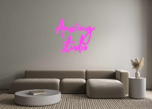 Custom LED Neon Text: Anxiing
studio