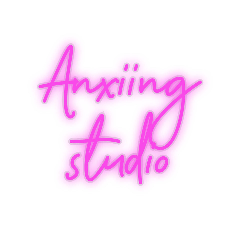 Custom LED Neon Text: Anxiing
studio