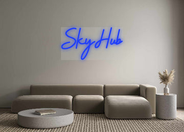 Custom LED Neon Text: SkyHub