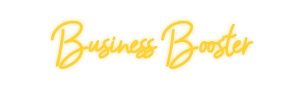 Custom LED Neon Text: Business Boos...