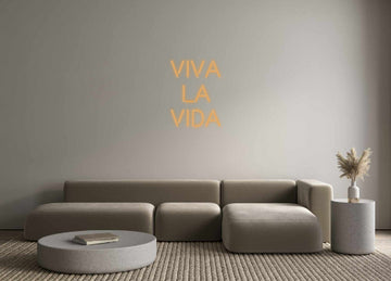 Custom LED Neon Text: Viva
la 
Vida