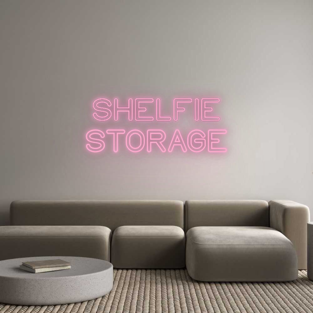 Custom LED Neon Text: SHELFIE
STOR...