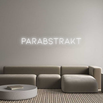 Custom LED Neon Text: ParAbstrakt