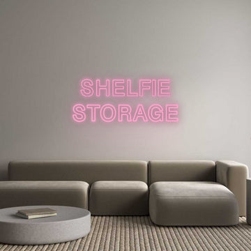 Custom LED Neon Text: SHELFIE
STOR...