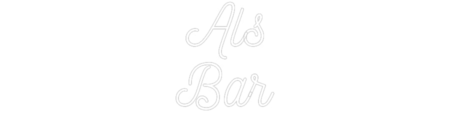 Custom LED Neon Text: Als
Bar