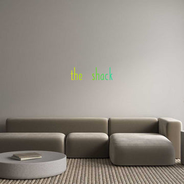 Custom LED Neon Text: the shack