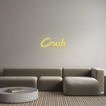 Custom LED Neon Text: Crush