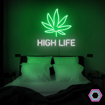 Letrero de neón LED 'High Life'