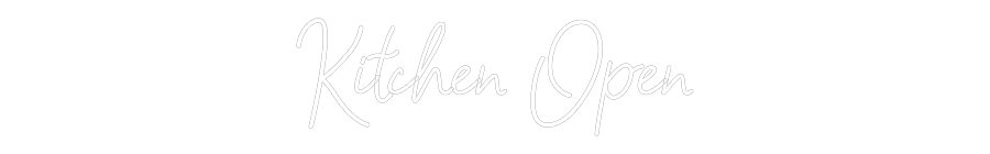 Individuelles Neon: Küche geöffnet