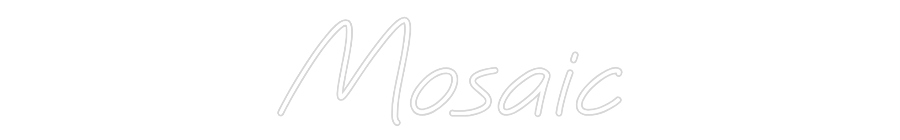 Individuelles Neon: Mosaik