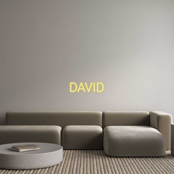 Custom LED Neon Text: DAVID