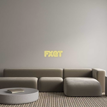 Custom LED Neon Text: FXGT