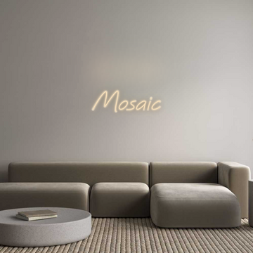 Individuelles Neon: Mosaik