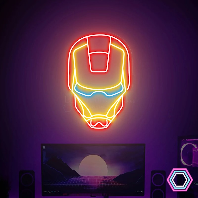 'Iron Man' LED neon sign