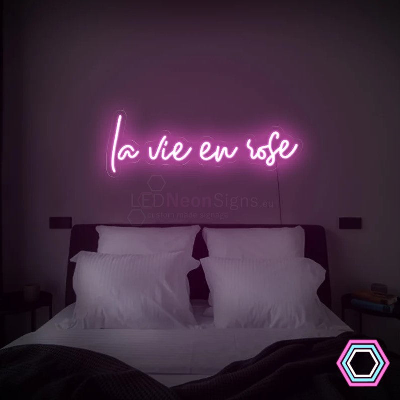 'La Vie En Rose' LED-neon