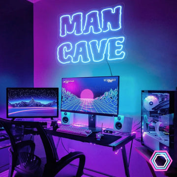 'MAN CAVE' LED neon sign