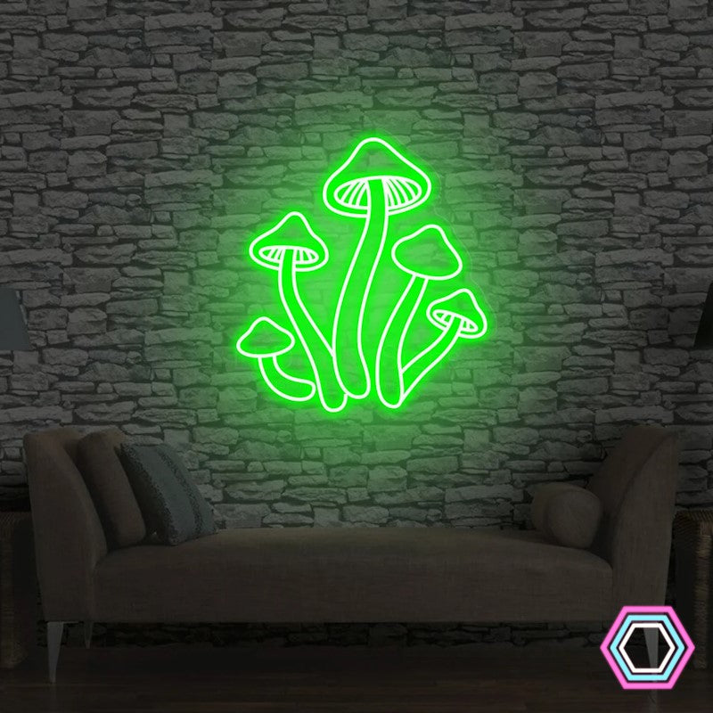 'Mushrooms' LED neon sign